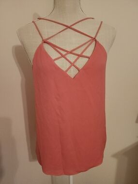 Express Coral Sleeveless Cami Tank Top